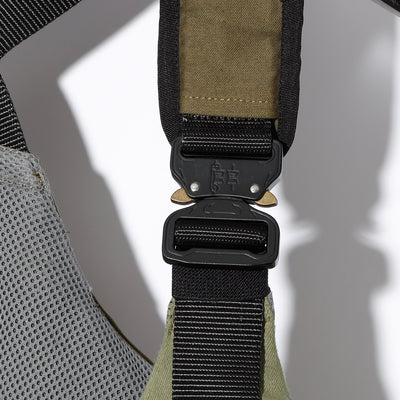 REMAKE PATCH WORK TACTICAL BODYBAG VEST / A:MIX KHAKI PATCH WORK