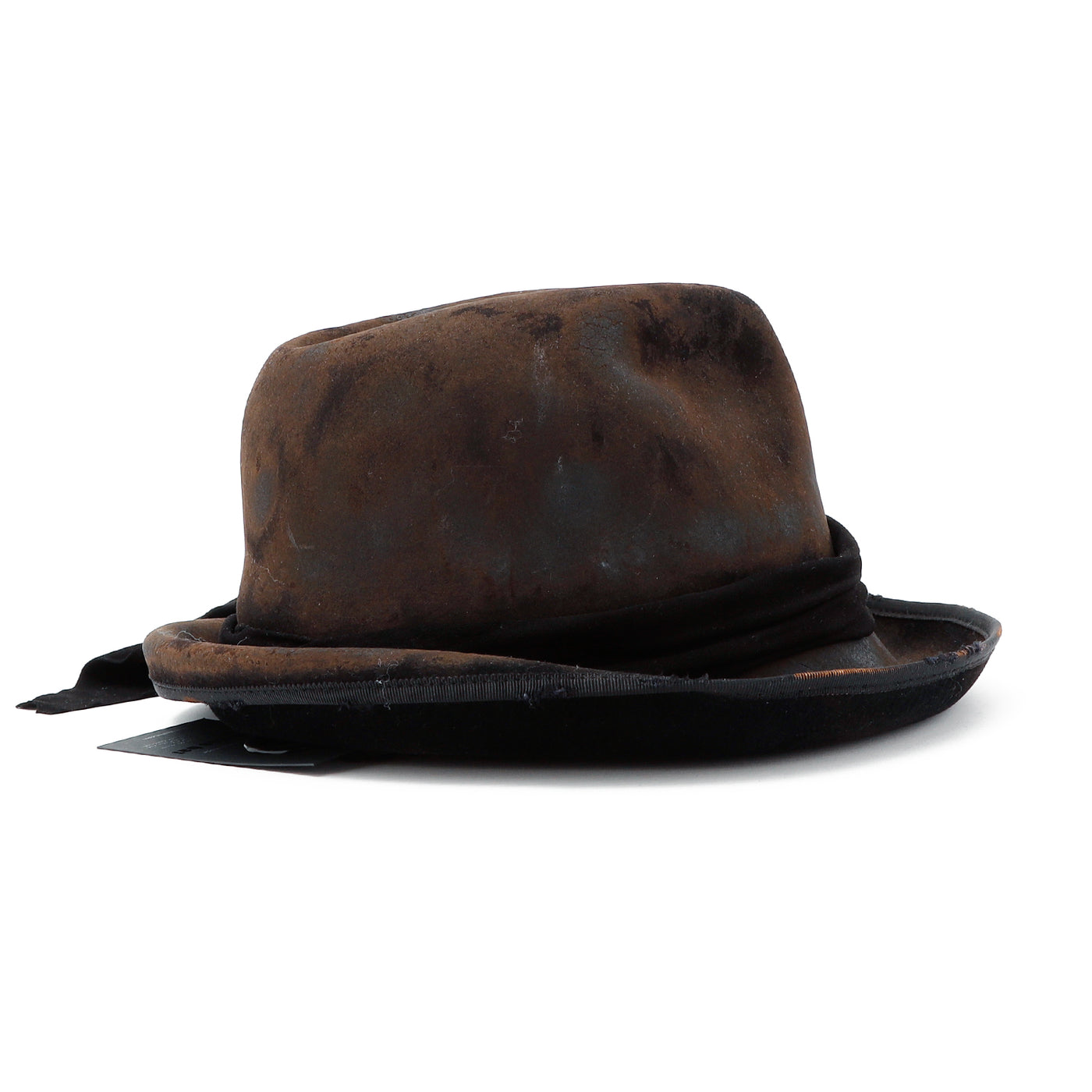 Wool Burned Rolled Hat / BROWN