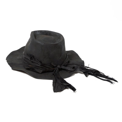 Charcoal Mirage Fedora Hat / BLACK