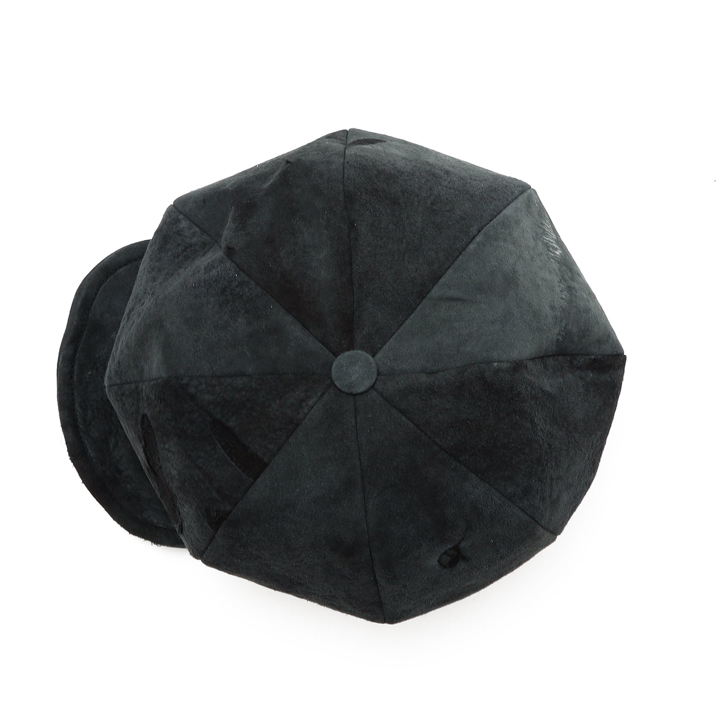 Processed Leather Casquette / BLACK