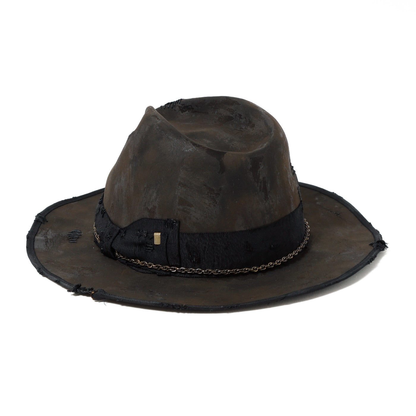 Charcoal Beaver Fedora Hat / BLACK