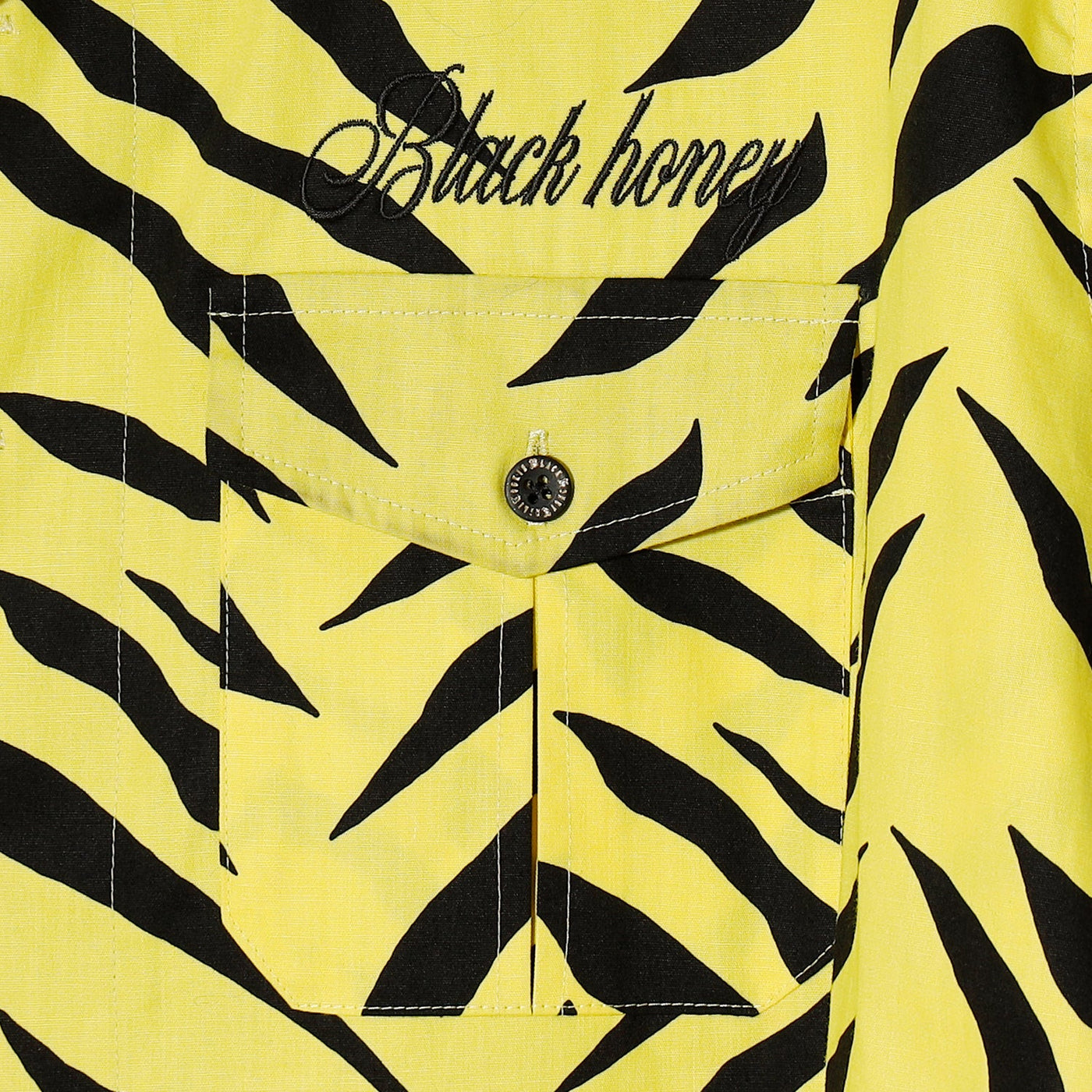 Black honey Tiger Pattern L/S Shirt / YELLOW