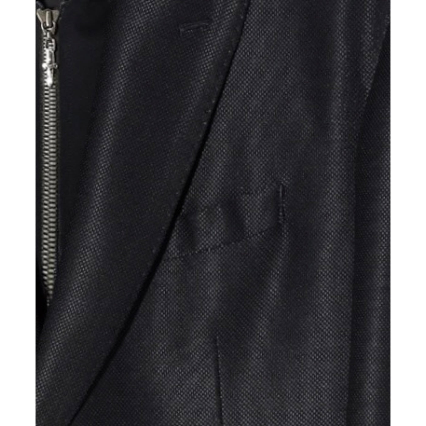 FAKE LAYERED HOODED JK / BLACK