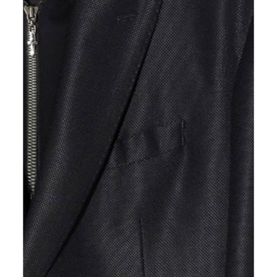 FAKE LAYERED HOODED JK / BLACK