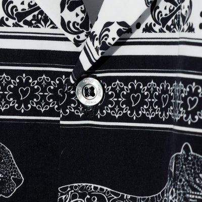 ETHNIC HALF SLEEVE SH / BLACK