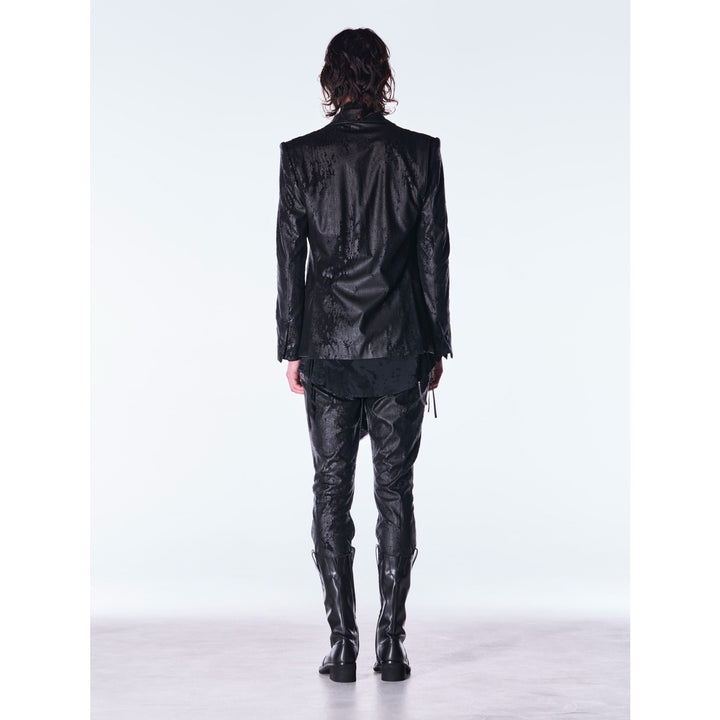 kiryuyrik(キリュウキリュウ)CrossDotFleece PeakedJacket / Black