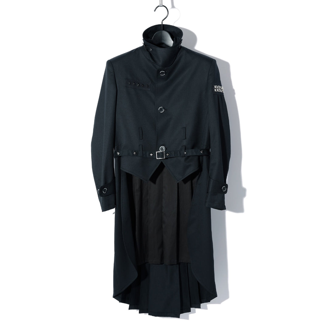 Switch blade ベロアコート　サイズL SWITCHBLADE(スイッチブレード) PLEATED TAILCOAT w/STUDS / BLACK