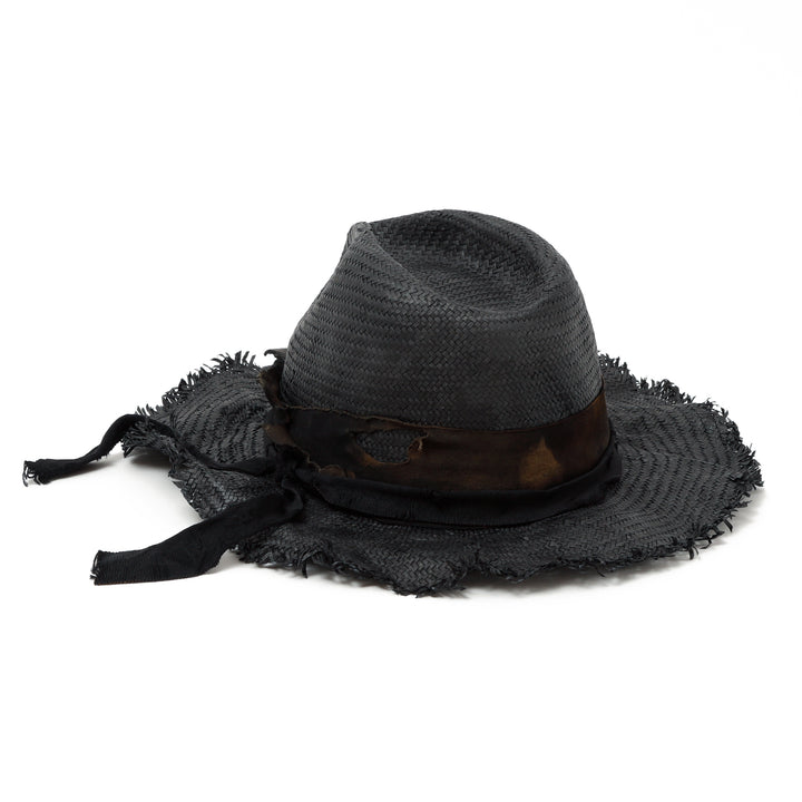 triangles hat(トライアングルズハット) Black Paper Fedora Hat