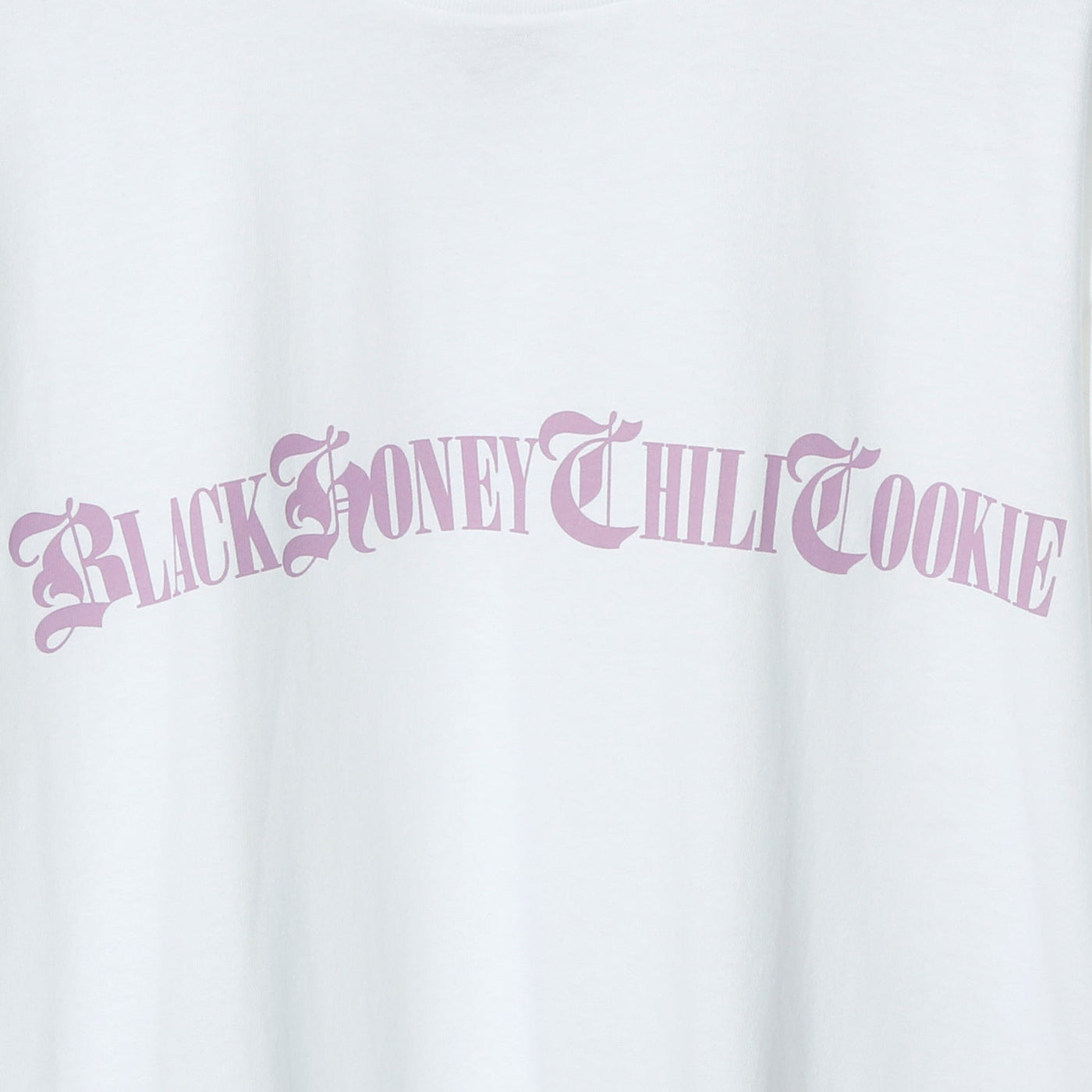 B.H.C.C Logo Print Tee / WHITE×LAVENDER