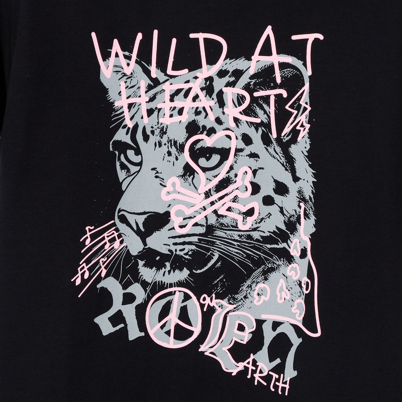 WILD HEART GRAPHIC T / BLACK