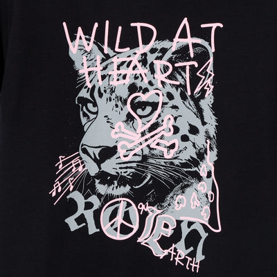 WILD HEART GRAPHIC T / BLACK