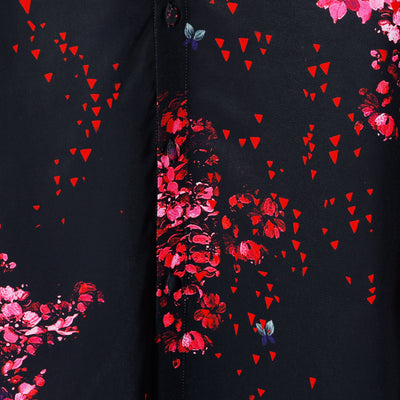 SAKURA Decine FlareShirt / Black&Pink