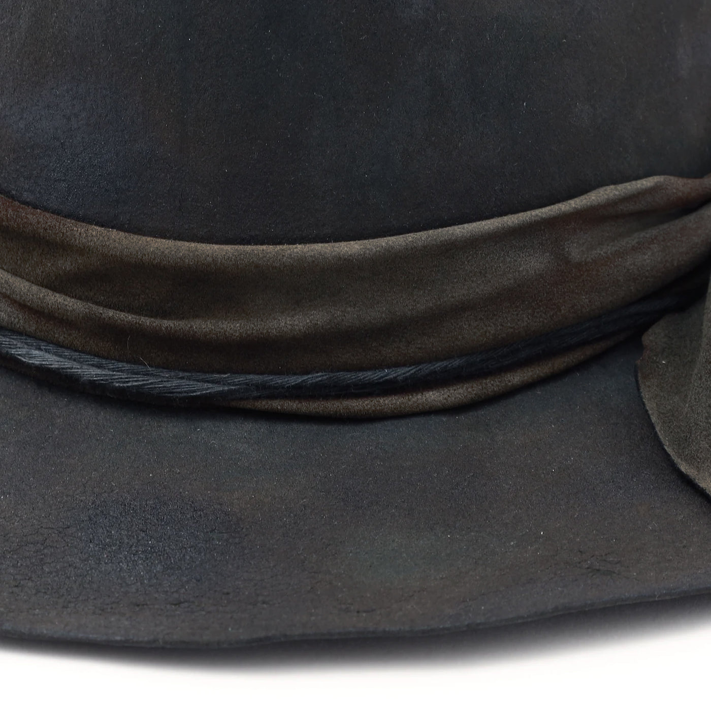 Charcoal Burned Western Hat / CHARCOAL