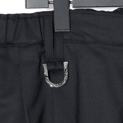 2/76Gabagine WideSlacks / Black