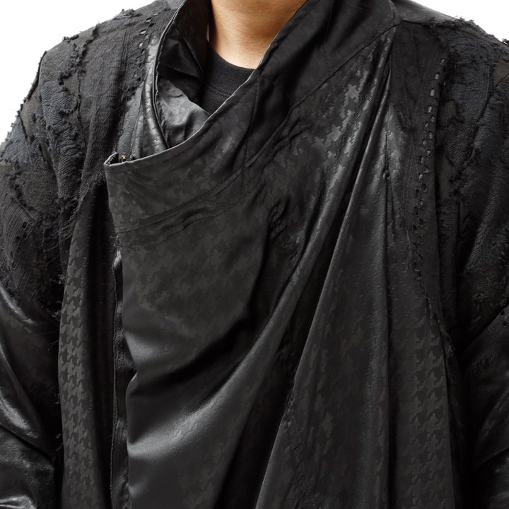Shohei Takamiya Check Long Double Coat / BLACK – ANRE-R SALON