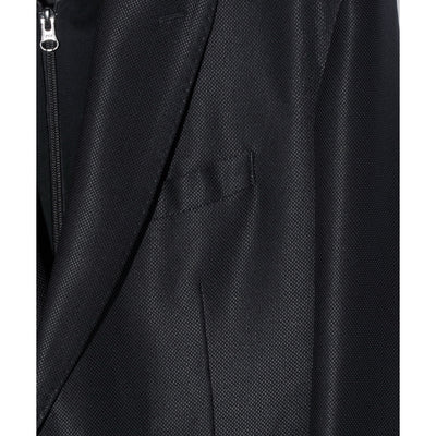 FAKE LAYERED HOODED JK / BLACK