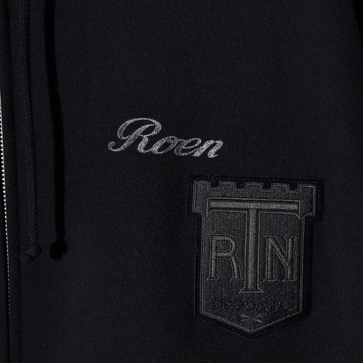 Roen(ロエン) REMAKE WAPPEN ZIPUP HOODIE mono / BLACK – ANRE-R SALON