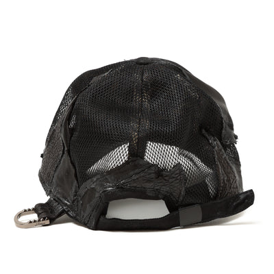 REMAKE LEATHER PATCH BB CAPⅡ / BLACK