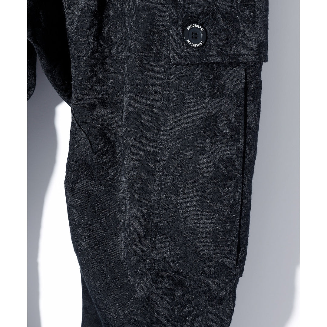 SWITCHBLADE(スイッチブレード) JACQUARD TAPERED RIDING PT / BLACK