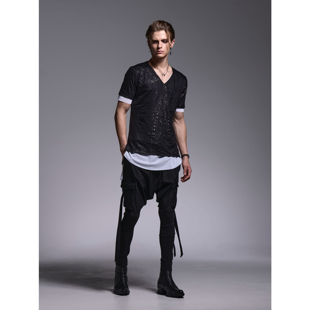 kiryuyrik(キリュウキリュウ)HighTensionJersey SaruelPants / Black