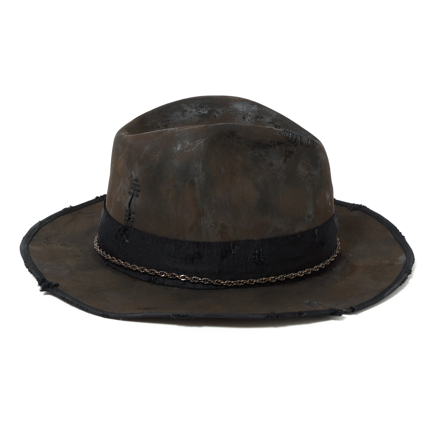 Charcoal Beaver Fedora Hat / BLACK