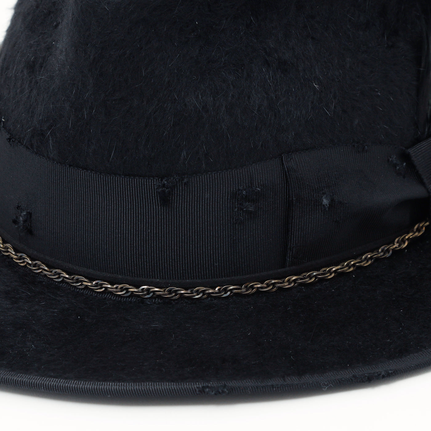 Midnight Crow Chain Hat / BLACK
