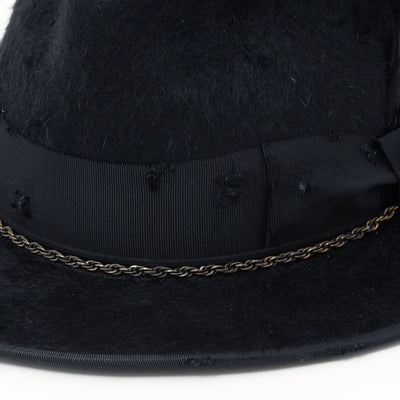 Midnight Crow Chain Hat / BLACK