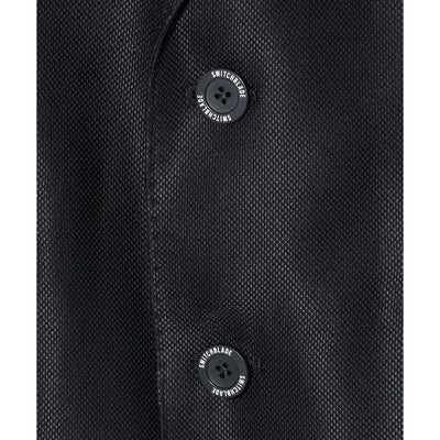 FAKE LAYERED HOODED JK / BLACK