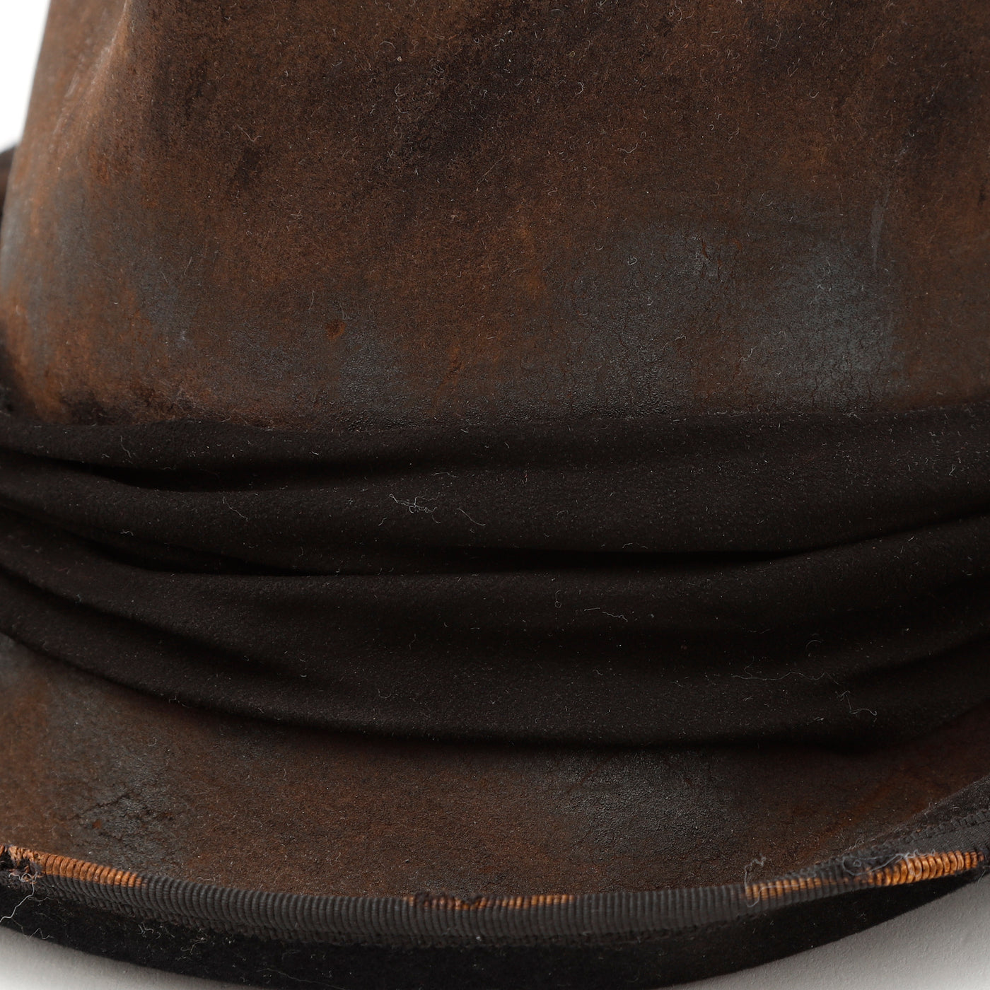 Wool Burned Rolled Hat / BROWN