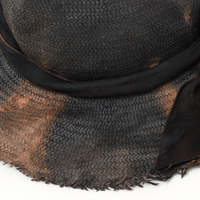 Bleach Paper Feather Fedora Hat / BLACK