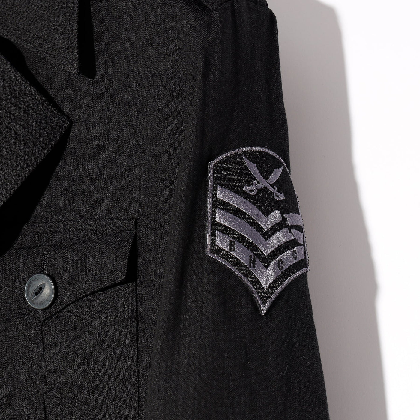 Emblem Military Blouson / BLACK