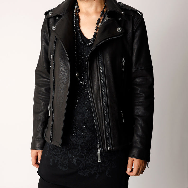 定価¥92000 Roen ロエン 2way レザージャケット Lサイズ相当 5_3c3855ce-bb94-4821-9958-