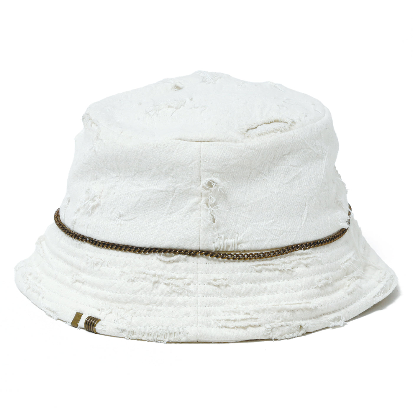 Chain C/L White Bucket Hat / WHITE