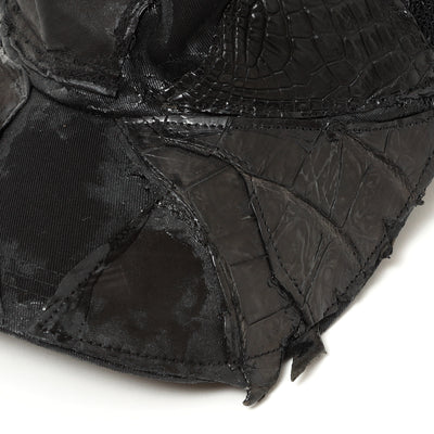 REMAKE LEATHER PATCH BB CAPⅡ / BLACK