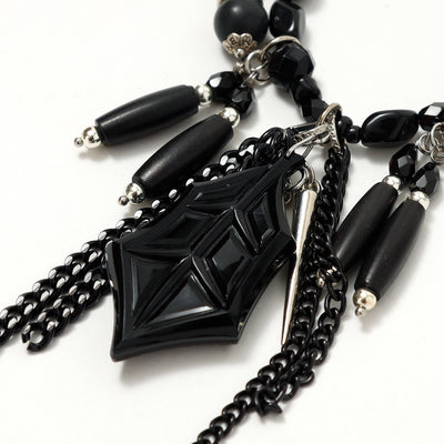 Woden / black / necklace / BLACK