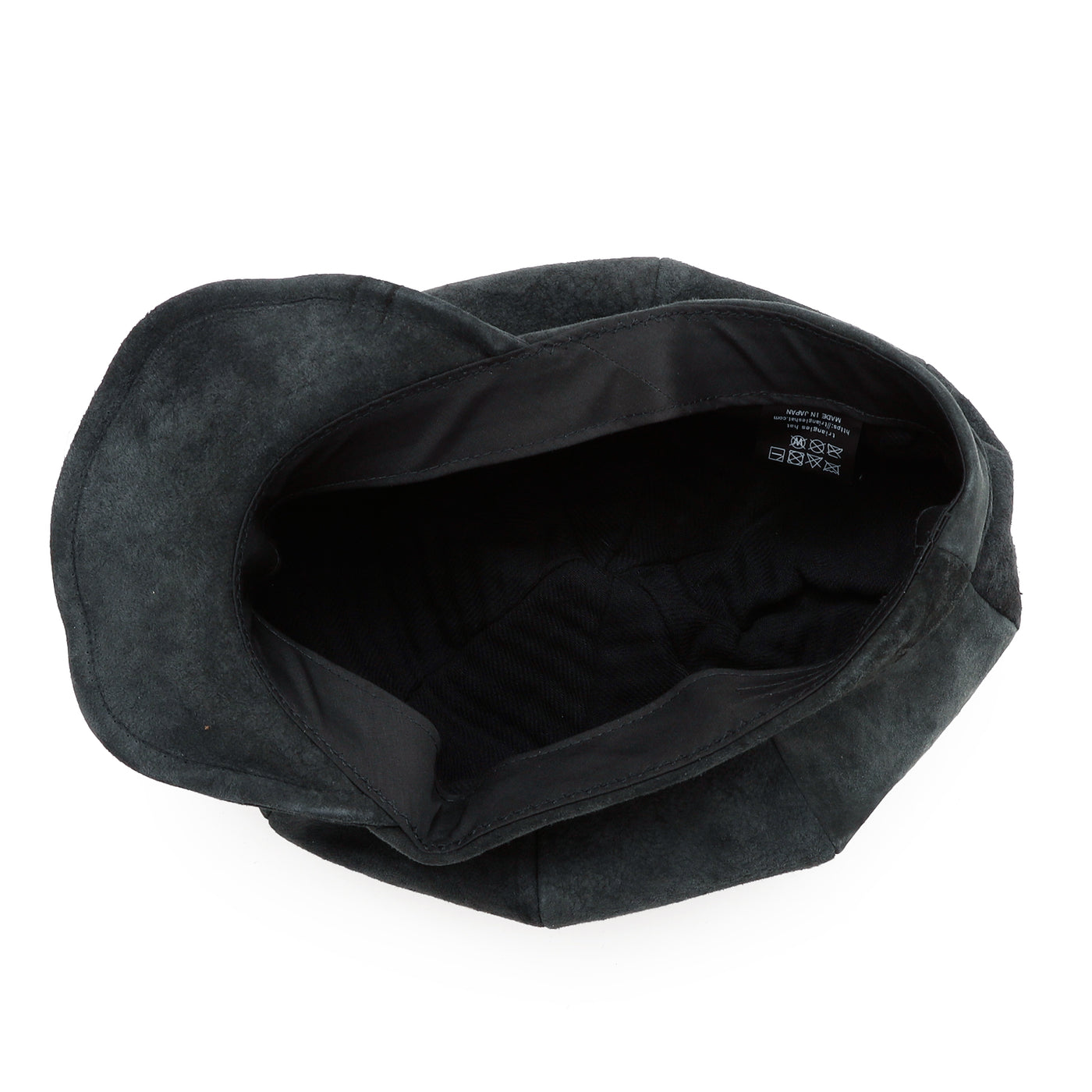 Processed Leather Casquette / BLACK