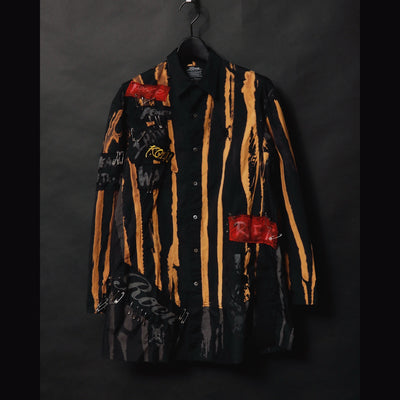 REMAKE STRIPE SH / BLACK