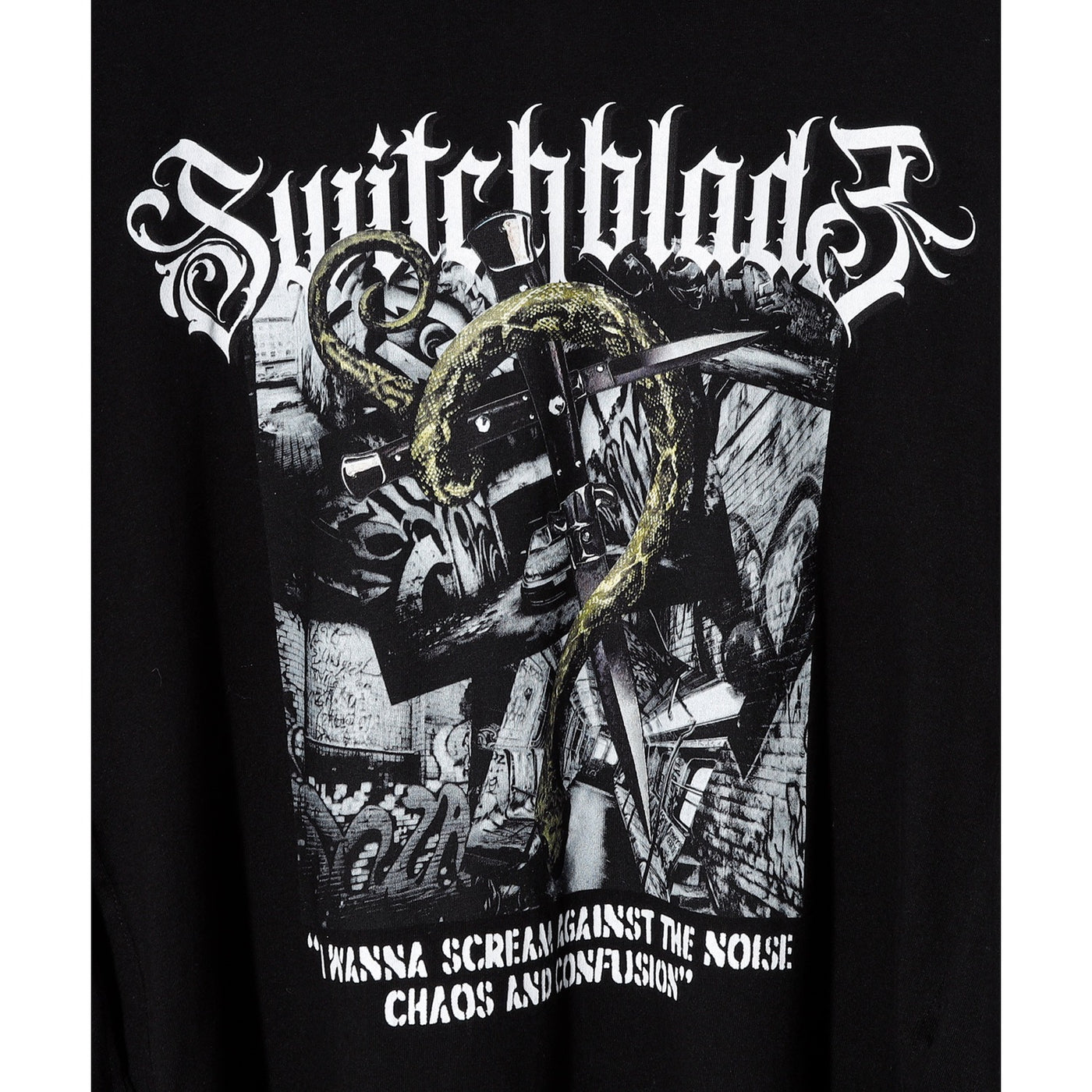 HYDE×SWITCHBLADE PONCHO T-SHIRT / BLACK