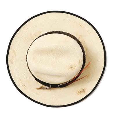 Feather Chain Western Hat / BEIGE