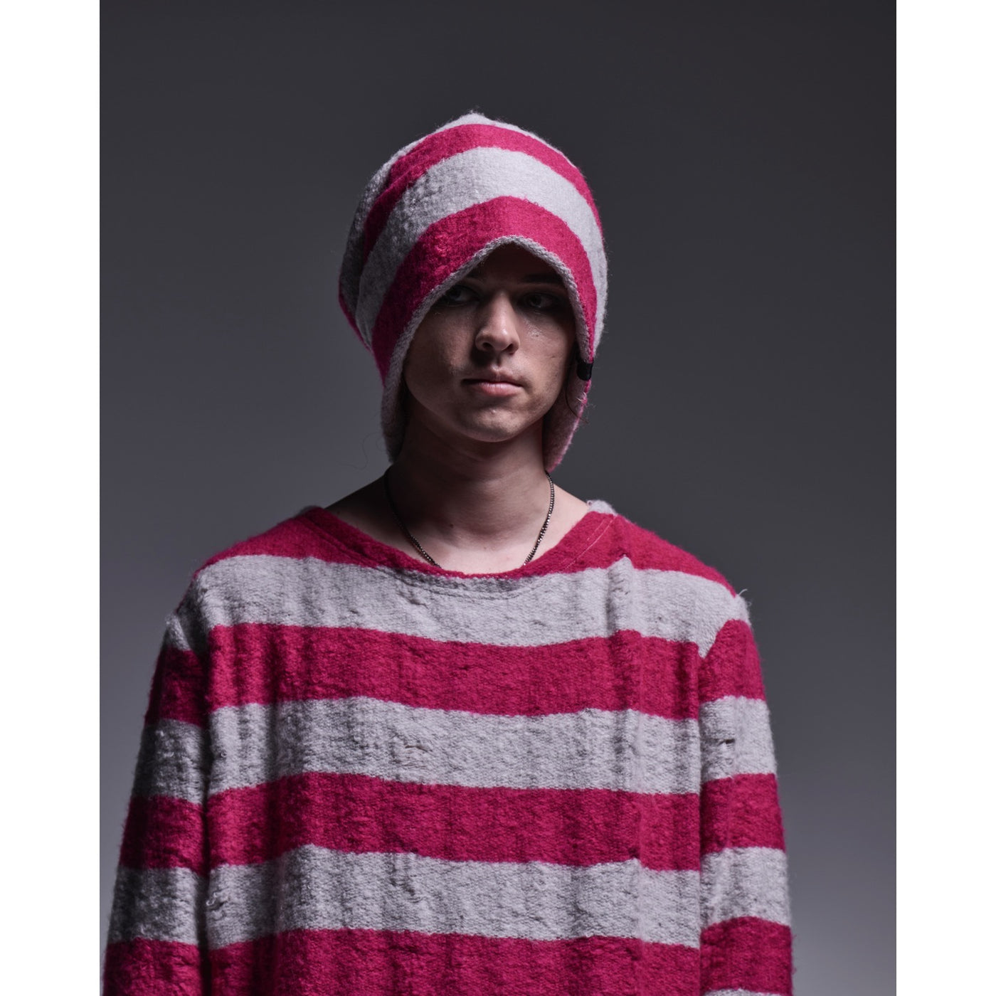 Border Cap / Pink&Grey