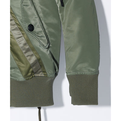CROSS OVERSIZED MA-1 BLOUSON JK / KHAKI