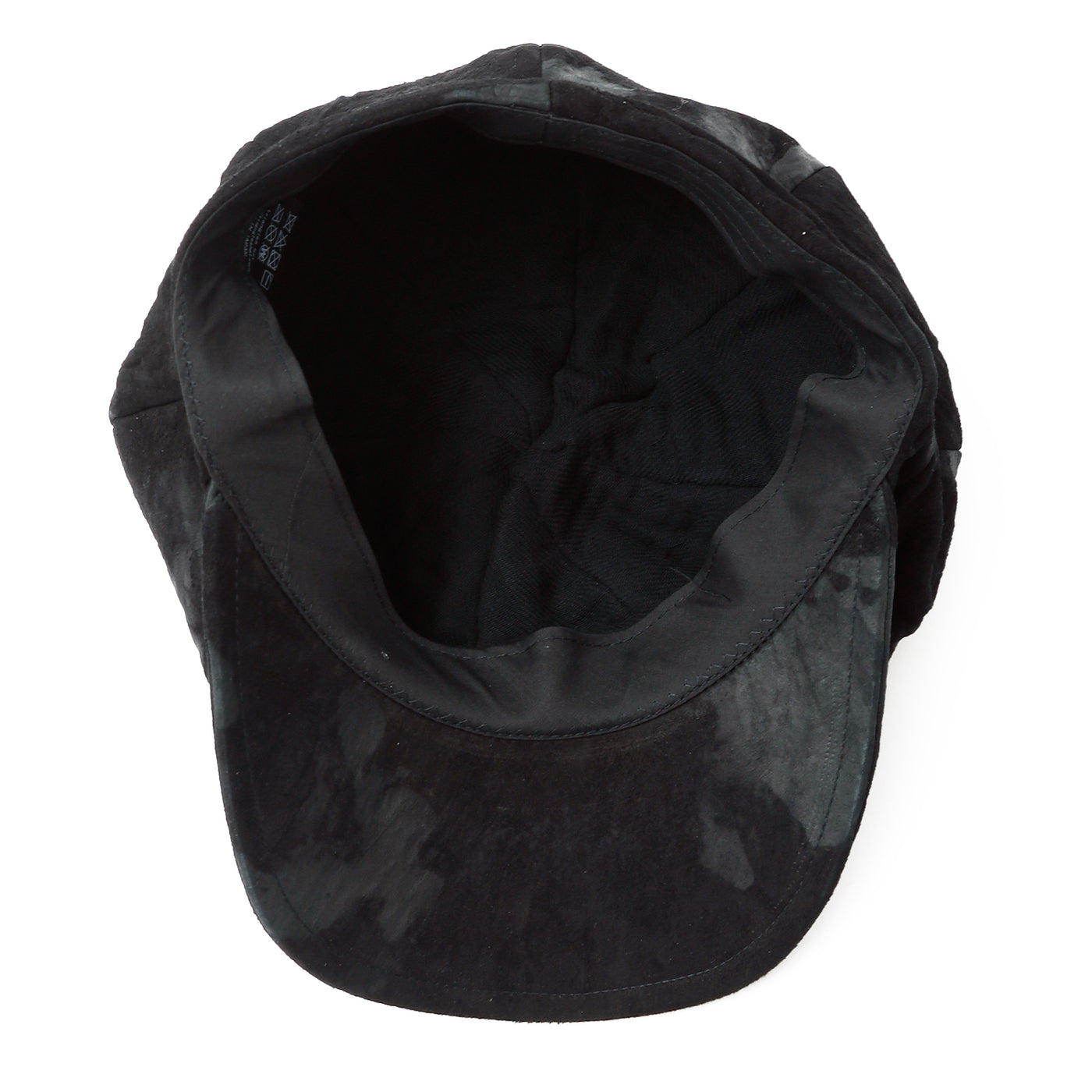 Bleached Leather Casquette / BLACK