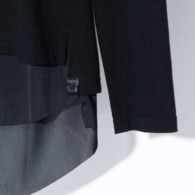 LayeredFrillT-Shirt / BLACK X BLACK