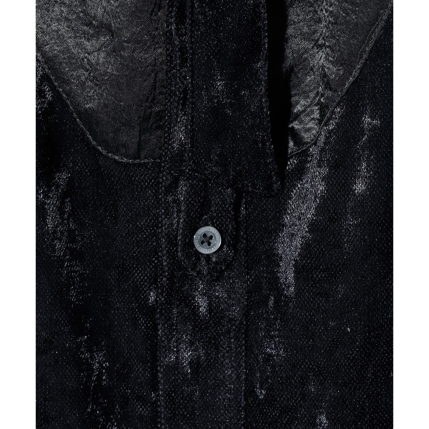 VELOUR VEIL PIRATE SHIRT / BLACK