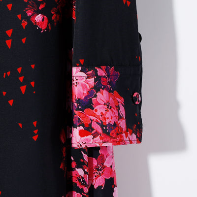 SAKURA Decine FlareShirt / Black&Pink