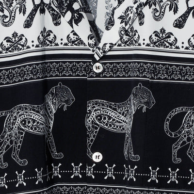 ETHNIC HALF SLEEVE SH / BLACK
