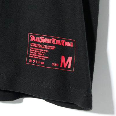 B.H.C.C Logo Print Tee / BLACK×RED