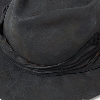 Charcoal Mirage Fedora Hat / BLACK