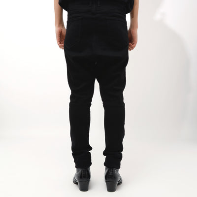 ハイブリットストレッチデニムサルエルPT / BLACK