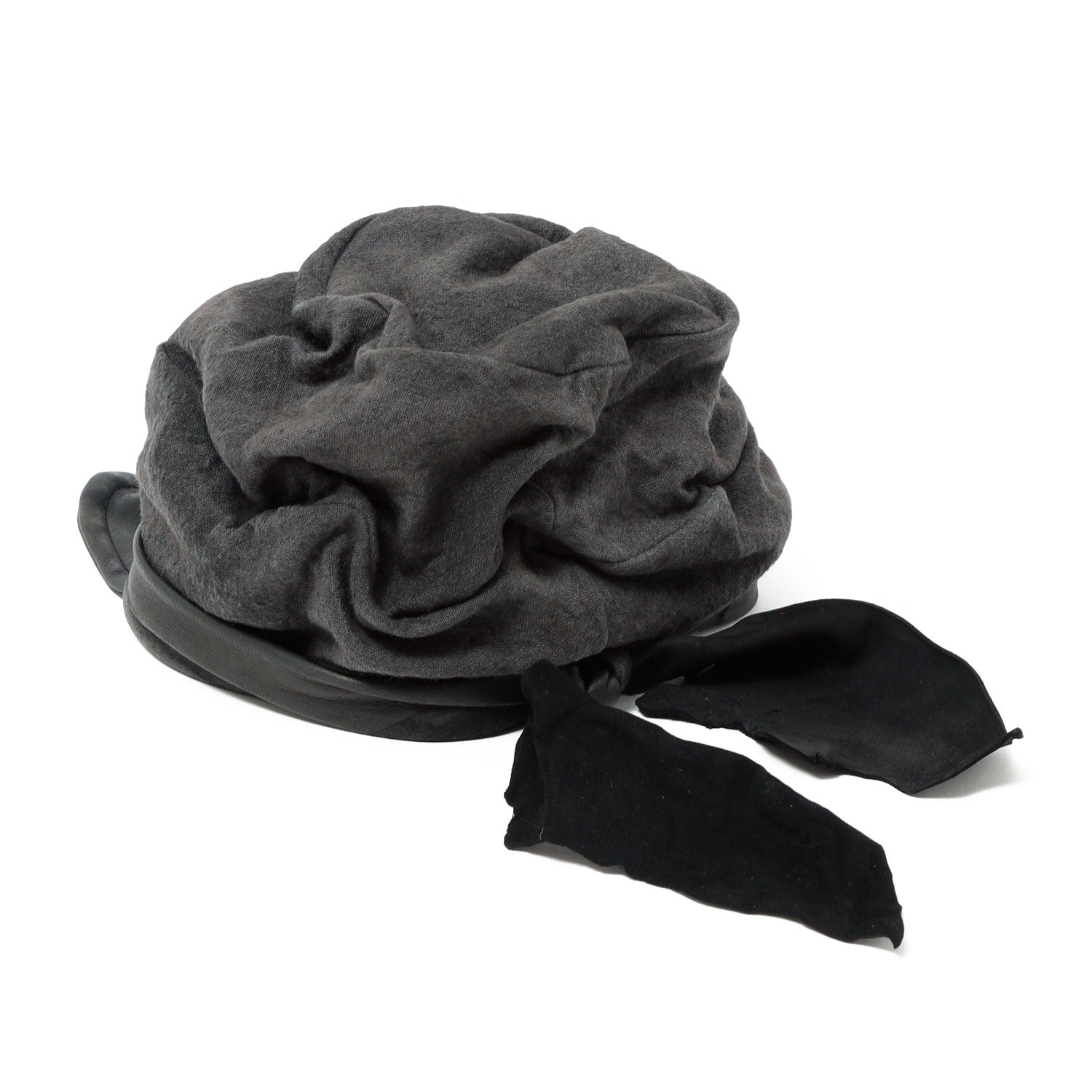 Small Triangle Hat triangles hat(トライアングルズハット) Linen × Leather Turn Cap / CHARCOAL – ANRE-R ...